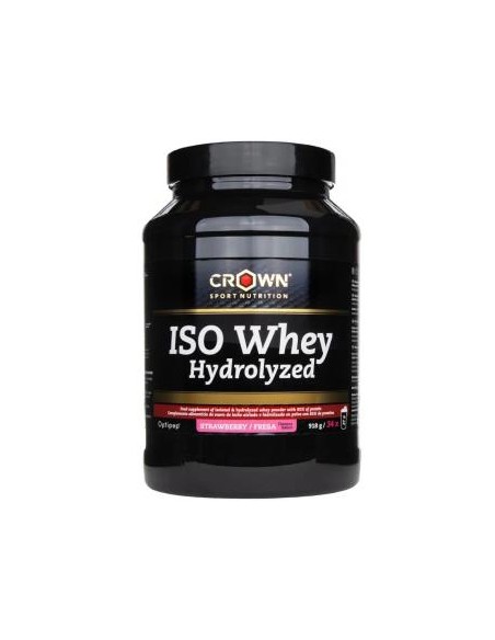 Iso Whey Hydrolyzed Fresa 918 G (34 Porciones) de Crown Sport Nutrition