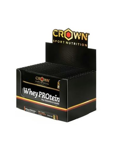 Whey Protein + Monodosis  Choc 10 X 28 G de Crown Sport Nutrition
