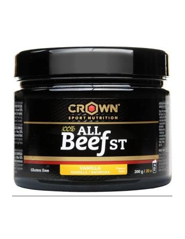 100% All Beef  Vainilla 200 G(20 Porciones) de Crown Sport Nutrition