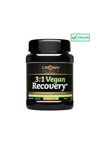3:1 Vegan Recovery+ Choc 750 G (15 Porciones) de Crown Sport Nutrition