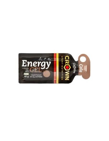 Energy Gel Cola + Cafeina Cola Cafeina 1 X 40G de Crown Sport Nutrition