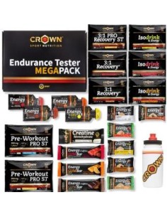 Pack Endurance Tester 3.0 Con Bidon 550Ml Variado de Crown Sport Nutrition