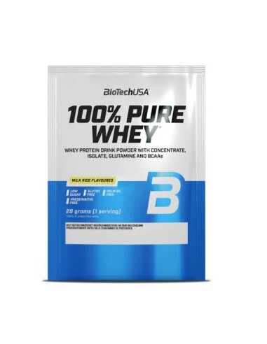 100% Pure Whey Arroz Con Leche - 28G de Biotechusa