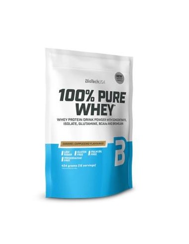 100% Pure Whey Caramelo-Cappuccino - 454G de Biotechusa