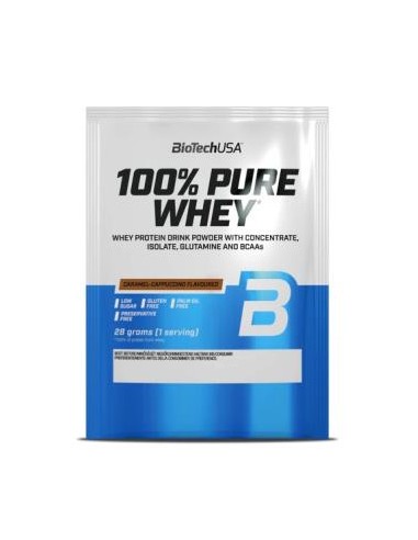 100% Pure Whey Caramelo-Cappuccino - 28G de Biotechusa