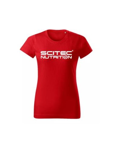 Basic T-Shirt Woman Red L de Scitec Nutrition