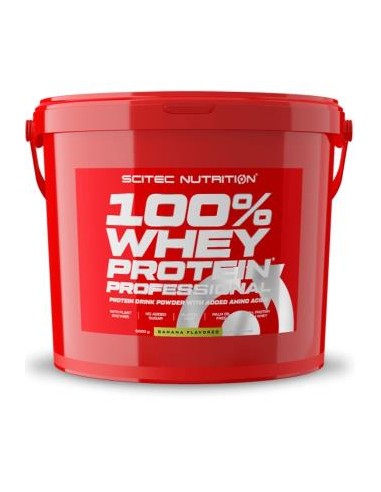 100% Whey Protein Prof. 5000G Platano de Scitec Nutrition