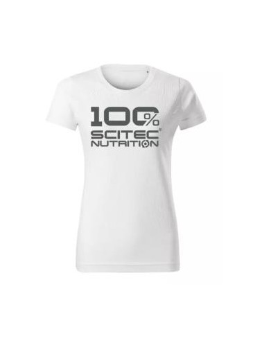100% T-Shirt Woman White Xl de Scitec Nutrition