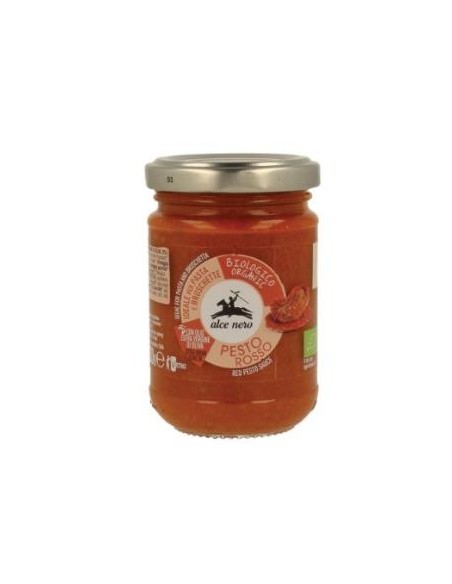 Salsa Pesto Rojo 130Gr Bio de Alce Nero