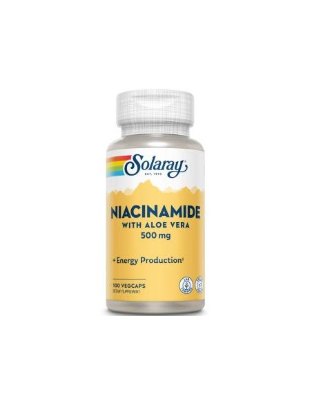 Niacinamide Con Aloe Vera 500 Mg 100 Vcaps. de Solaray