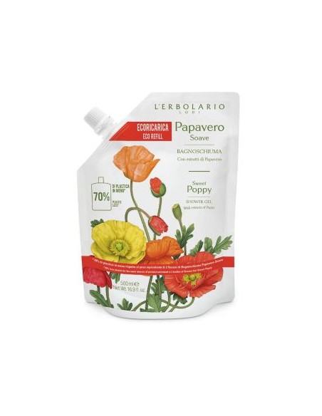Amapola Suave Eco Recarga Gel De Baño 500 Ml de L´Erbolario