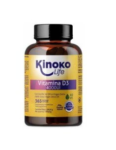 Vitamina D 4000 Iu 365 Cap. de Kinoko Life