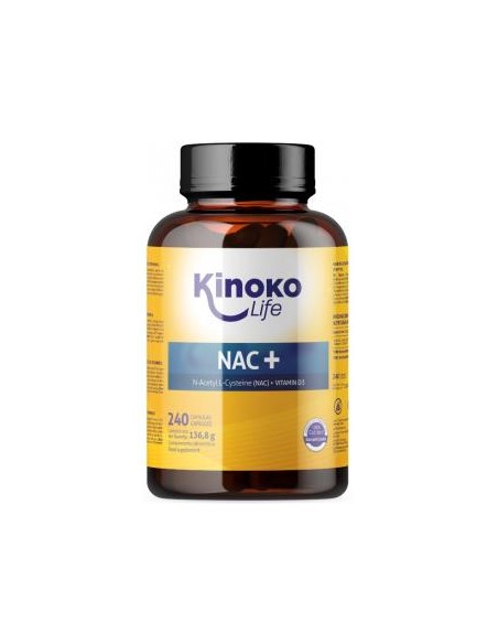 Nac+ N Acetilcisteina Con Vitamina D  240 Cp. de Kinoko Life
