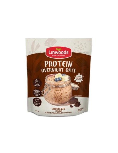 Proteina Avena Overnight Chocolate 300 Gr Vegan de Linwoods
