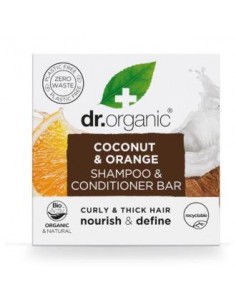 Champu-Acondicionador Solido Coco-Naranja 75 Gr de Dr. Organic