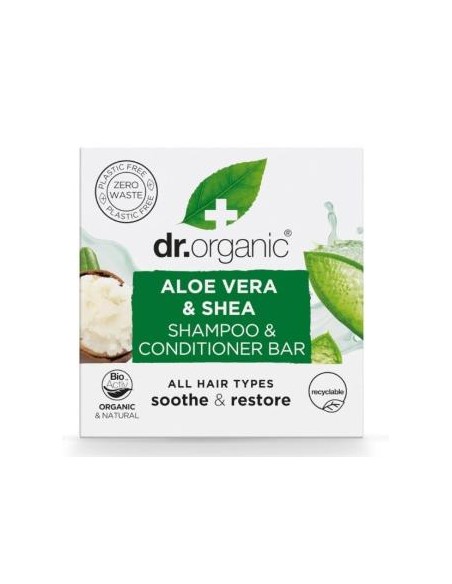Champu-Acondicionador Solido Aloe-Karite 75 Gr. de Dr. Organic