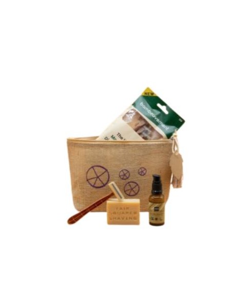 Neceser Afeitado : Champu,Jabon,Exfol,Blanqueador de Bamboovement