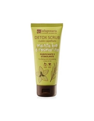 Detox Exfoliante Cuero Cabelludo  Menta-Romero 100 Ml. de La Saponaria
