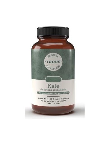 Toods Superfoods Kale 60 Cápsulas | Nutrición Natural Saludable