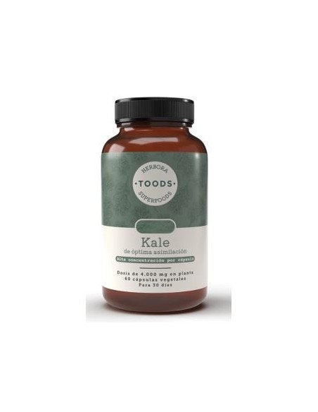 Toods Superfoods Kale 60 Cápsulas | Nutrición Natural Saludable