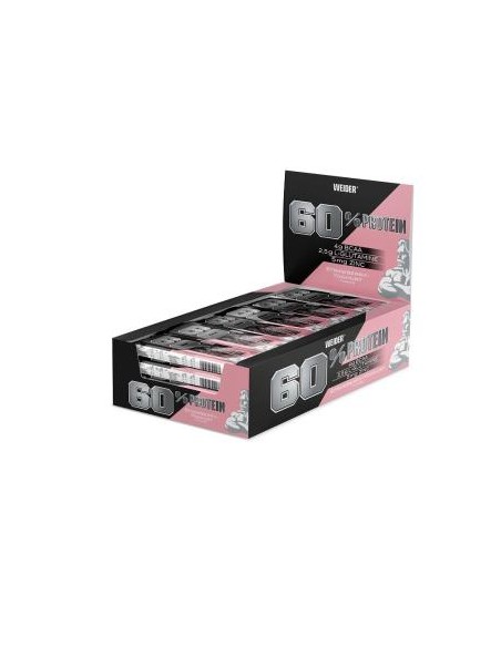 Weider Protein 60 Barritas Fresa-Yogur 24Uds. de Weider