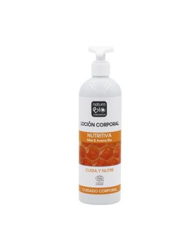 Locion Corporal Nutritiva Miel-Avena 500 Ml Bio de Naturabio Cosmetics