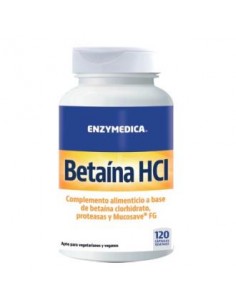 Betaina Hcl 120Vcaps de Enzymedica