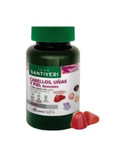 Cabellos Uñas Piel 60 Gummies de Santiveri