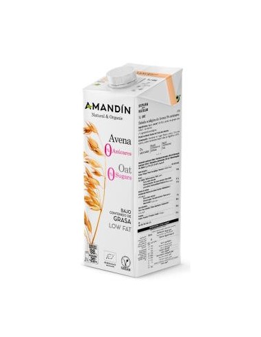 Bebida Vegetal De Avena 0% Azucares 1Lt 6Uds. Bio de Amandin