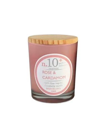 Vela Vaso Perf10 Rose-Cardamon 7,5X9 Cm 1 Ud. de Cerabella