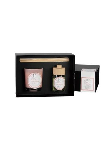 Setperf10 Vela+Mikado Rose-Cardamom 23X16,6X8,3Cm. de Cerabella