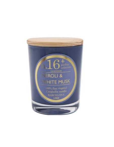 Vela Vaso Perf16 Neroli-White Musk 7,5X9Cm 1Ud. de Cerabella