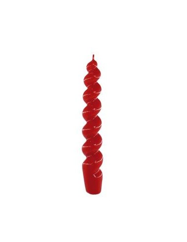 Vela Bujia Espiral 143 N18 Roja 2,3X21Cm 6Uds de Cerabella