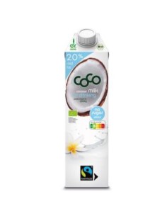 Coco Milk (Leche De Coco) 1 Lt Bio de Dr. Martins