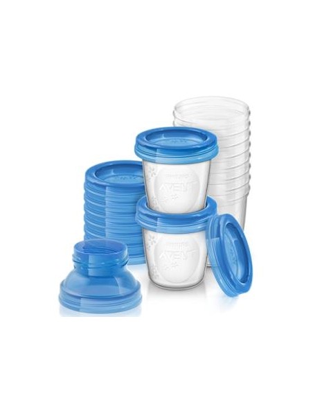 Set Recipientes Leche Materna 180Ml 10Ud Scf618/10 de Avent