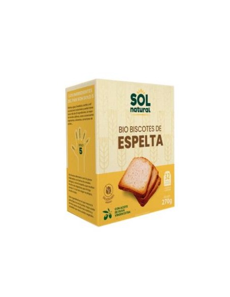 Biscotes De Espelta Caja 270Gr. Bio de Solnatural