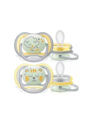 Chupete Nocturno +18Meses Neutro 2Uds. Scf376/01 de Avent