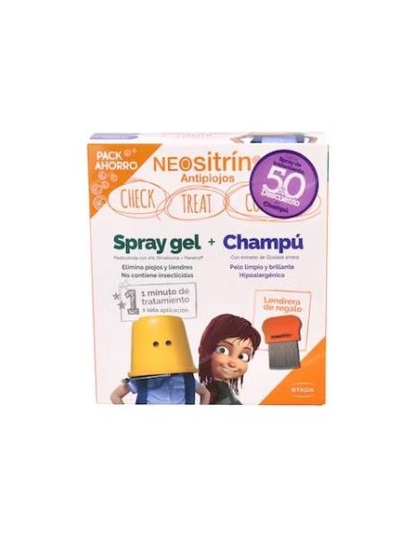 Neositrin Pack Champu + Gel + Lendrera de Neositrin
