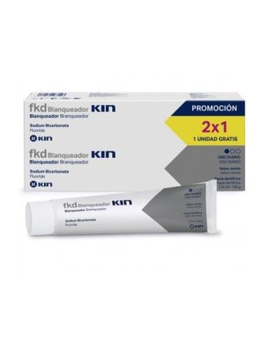 Fluor Kin Pasta Dental Blanqueador 125Ml 2Ud. de Kin