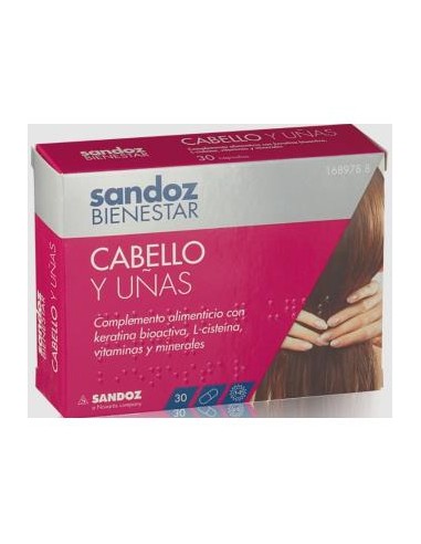 Sandoz Bienestar Cabello Y Uñas 30 Caps de Sandoz Bienestar