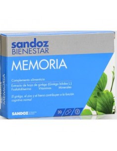Sandoz Bienestar Memoria 30 Caps de Sandoz Bienestar