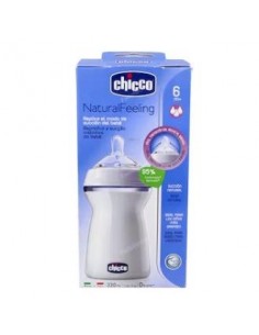 Biberon Nat B/Ancha Sili Fisio Flu Rapi+6M 330Ml de Chicco