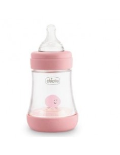 Biberon Perfect5 0 M + 150 Ml Sil Rosa de Chicco