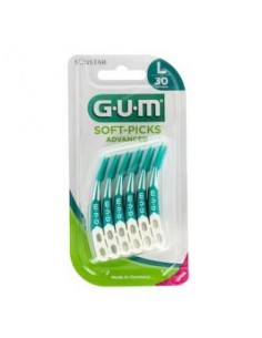 Cepillo Interdental Soft Picks Largo 30Un Azul de Gum