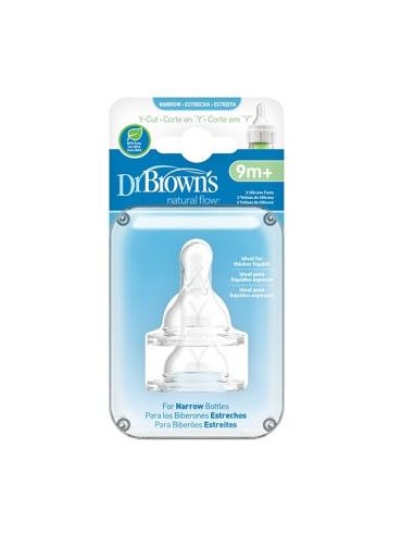 Tetina Options B/Estre Sili Redon Cere Ny +9M 2Un de Dr. Brown´S