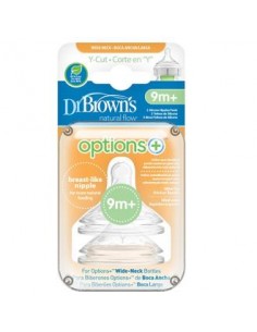 Tetina Options B/Ancha Sili Redon Cere Ny +9M 2Un de Dr. Brown´S