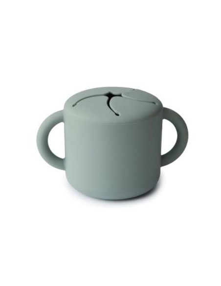 Taza Para Snack Silicona Cambridge Blue** de Mushie