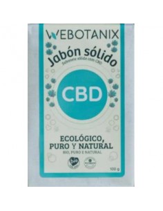 Jabon Solido Cbd 100Gr Bio Vegan de Webotanix