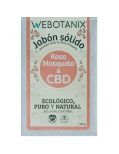 Jabon Solido Cbd-Rosa Mosqueta 100Gr Bio Vegan de Webotanix
