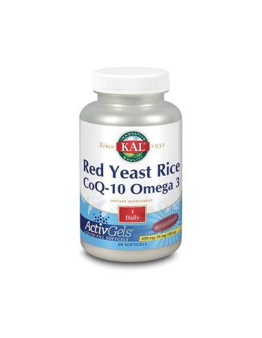 Kal Red Rice - Q10 - Omega 3 60Perlas de Solaray